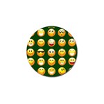 hunter green Emoji Golf Ball Marker