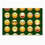 hunter green Emoji Postcard 4 x 6  (Pkg of 10)