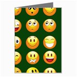 hunter green Emoji Greeting Card