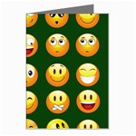 hunter green Emoji Greeting Cards (Pkg of 8)