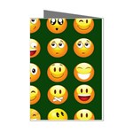 hunter green Emoji Mini Greeting Cards (Pkg of 8)