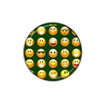 hunter green Emoji Hat Clip Ball Marker