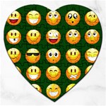 hunter green Emoji Jigsaw Puzzle (Heart)