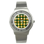 hunter green Emoji Stainless Steel Watch