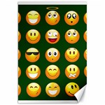 hunter green Emoji Canvas 20  x 30 