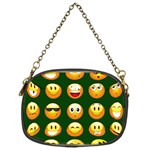 hunter green Emoji Chain Purse (One Side)