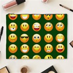 hunter green Emoji Cosmetic Bag (XL)