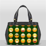 hunter green Emoji Oversize Office Handbag