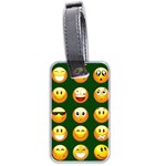 hunter green Emoji Luggage Tag (two sides)