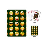 hunter green Emoji Playing Cards (Mini)