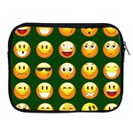 hunter green Emoji Apple iPad 2/3/4 Zipper Case