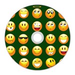 hunter green Emoji CD Wall Clock