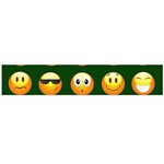 hunter green Emoji Flano Scarf (Large)