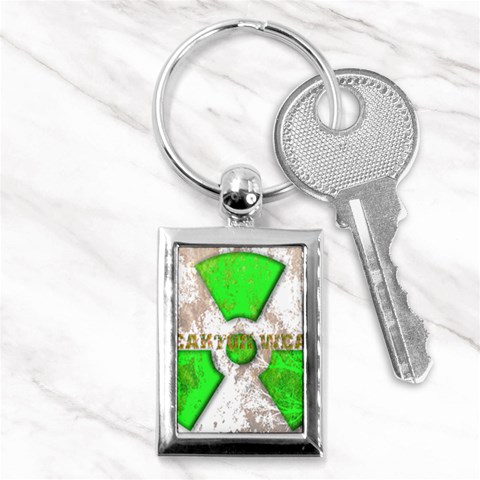 radiocative 3 Key Chain (Rectangle) from ArtsNow.com Front