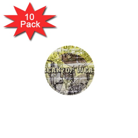 Tech Image 1  Mini Button (10 pack)  from ArtsNow.com Front