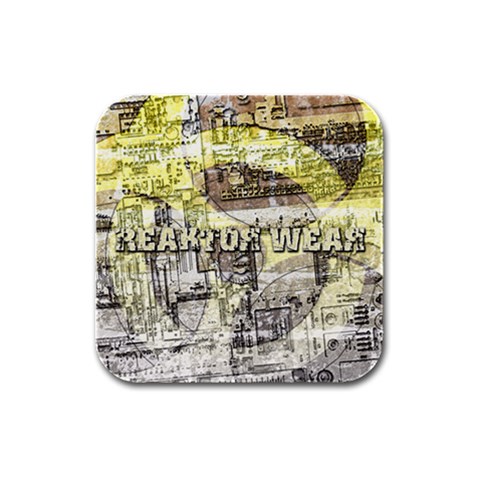 Tech Image Rubber Square Coaster (4 pack) from ArtsNow.com Front