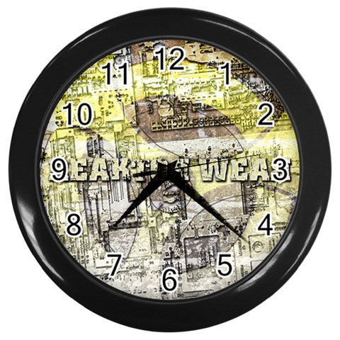 Tech Image Wall Clock (Black) from ArtsNow.com Front