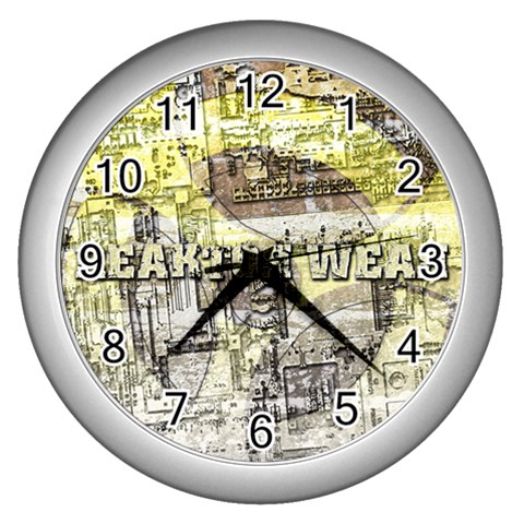 Tech Image Wall Clock (Silver) from ArtsNow.com Front