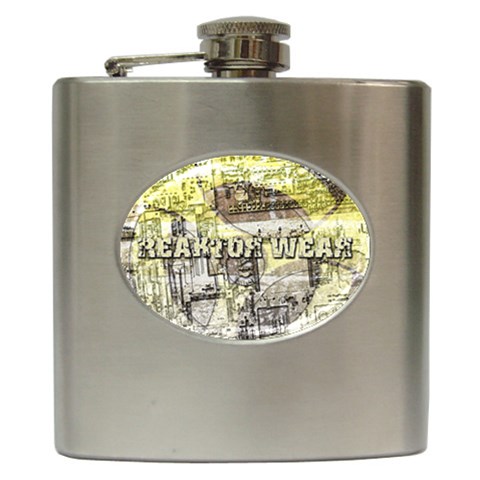 Tech Image Hip Flask (6 oz) from ArtsNow.com Front