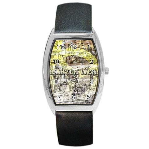 Tech Image Barrel Style Metal Watch from ArtsNow.com Front