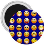 dark blue Emoji 3  Magnet