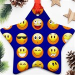 dark blue Emoji Ornament (Star)