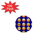 dark blue Emoji 1  Mini Magnet (100 pack) 