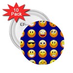 dark blue Emoji 2.25  Button (10 pack)