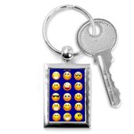 dark blue Emoji Key Chain (Rectangle)