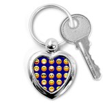 dark blue Emoji Key Chain (Heart)