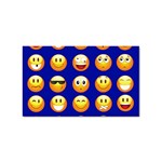 dark blue Emoji Sticker (Rectangular)