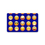 dark blue Emoji Magnet (Name Card)