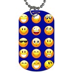 dark blue Emoji Dog Tag (One Side)