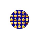 dark blue Emoji Golf Ball Marker