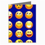 dark blue Emoji Greeting Card