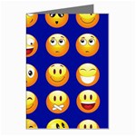 dark blue Emoji Greeting Cards (Pkg of 8)