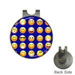 dark blue Emoji Golf Ball Marker Hat Clip