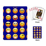 dark blue Emoji Playing Cards Single Design