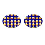 dark blue Emoji Cufflinks (Oval)