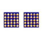 dark blue Emoji Cufflinks (Square)