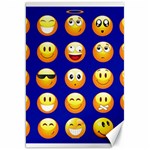 dark blue Emoji Canvas 20  x 30 