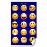 dark blue Emoji Canvas 40  x 72 