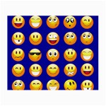 dark blue Emoji Small Glasses Cloth (2 Sides)