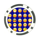 dark blue Emoji Poker Chip Card Guard