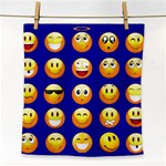 dark blue Emoji Face Towel