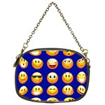 dark blue Emoji Chain Purse (One Side)