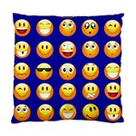 dark blue Emoji Standard Cushion Case (One Side)