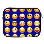 dark blue Emoji Apple iPad 2/3/4 Zipper Case