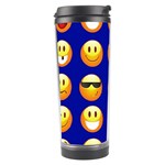 dark blue Emoji Travel Tumbler