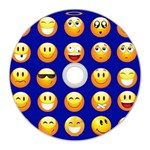 dark blue Emoji CD Wall Clock